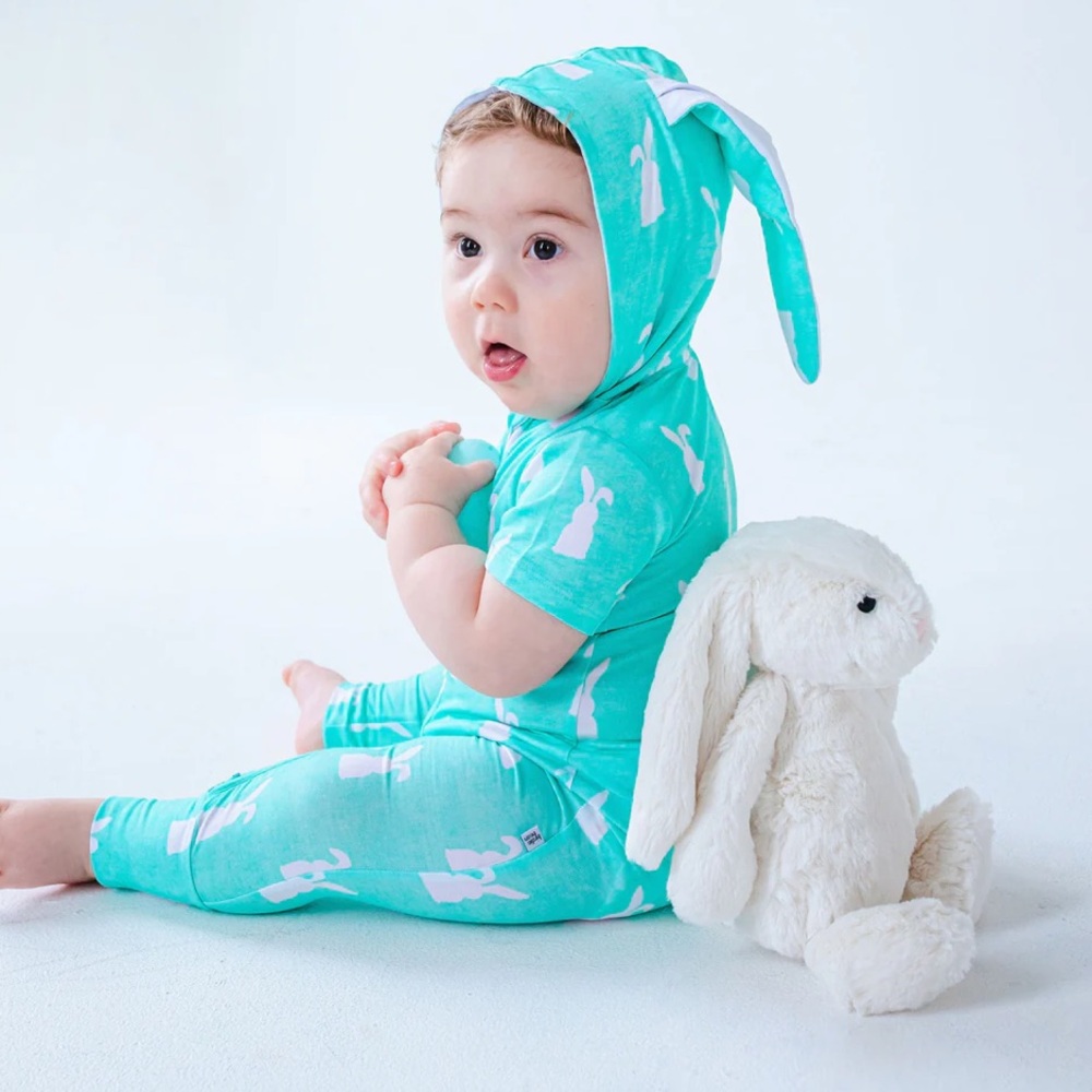 Birdie Bean Simon bamboo hooded romper